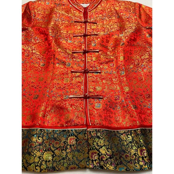 1950s Qing Yu Chinese Silk Jacket Size XL - Picture 8 of 10